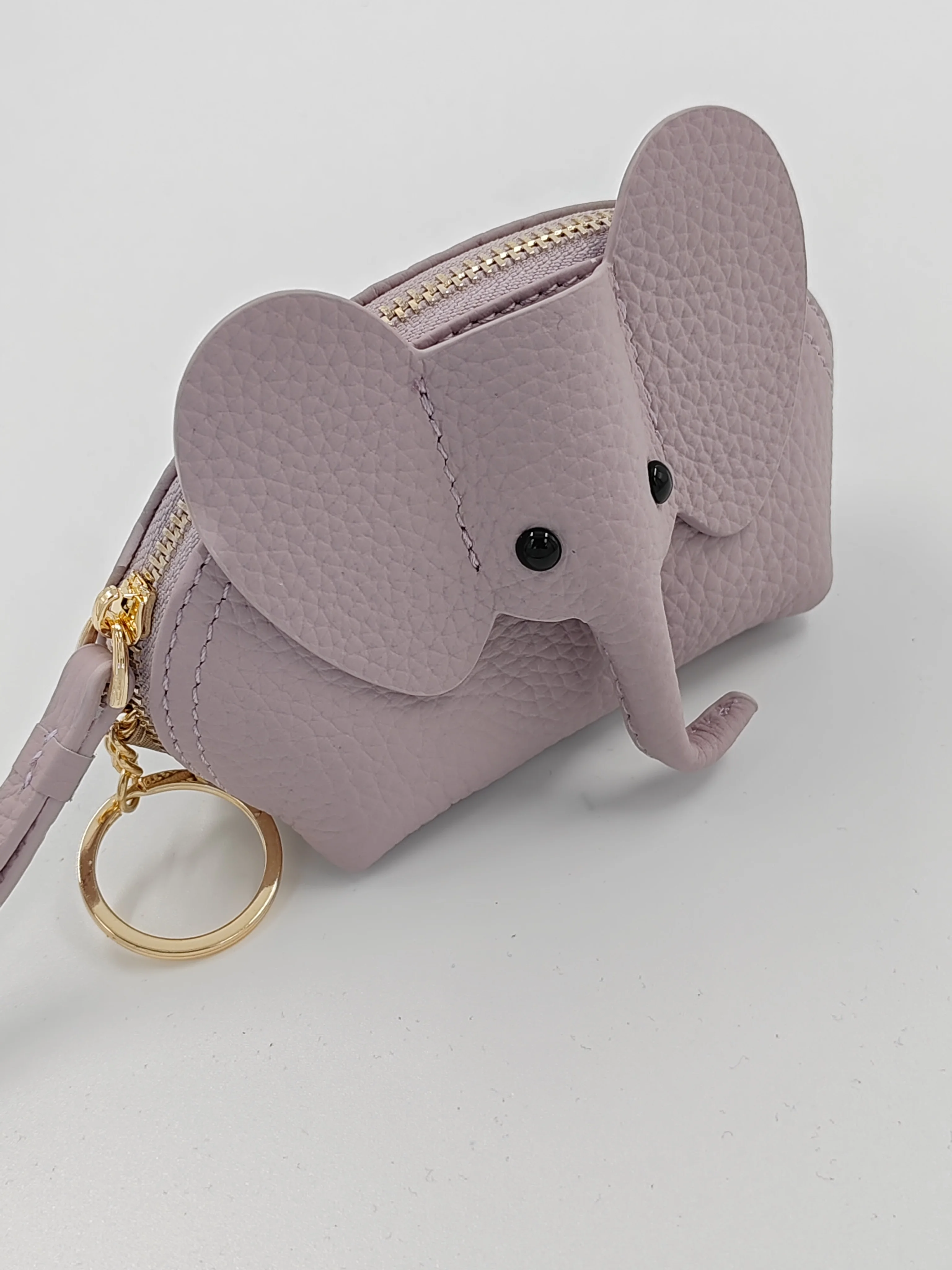 Чантата elephant zero от телешка кожа на горния слой, женствена чанта за ключове, чанта за картички, кожена гривна джоб, чанта за съхранение червило