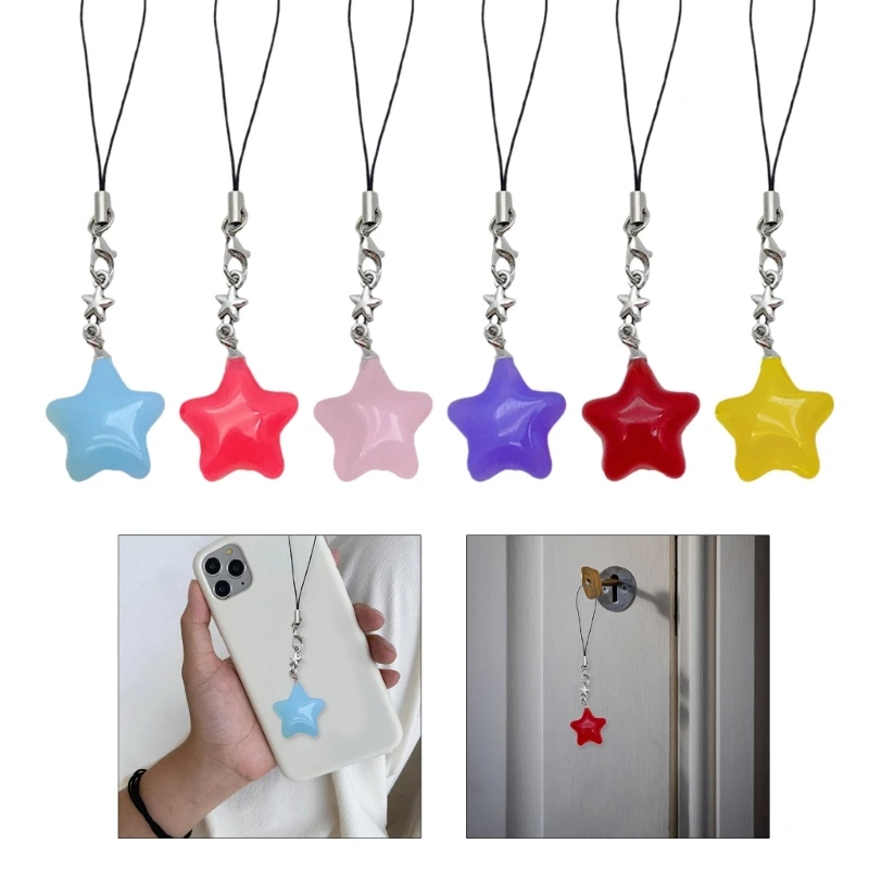 Ключодържател с отложено във формата на звезди, от веригата за мобилни телефони Jelly Star, аксесоар за украса