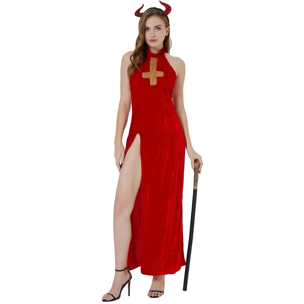 Хелоуин Жените Секси зъл Демон Вампир Cosplay на Карнавалните костюми за възрастни костюм