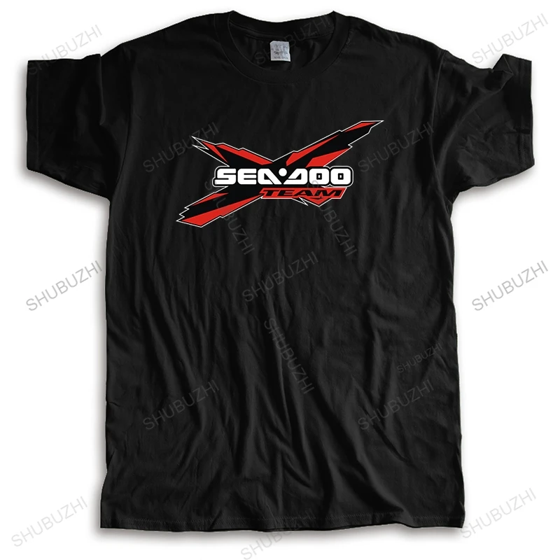 Модната марка тениска, свободни мъжки тениски с къс ръкав, Нова тениска с логото на Seadoo Team shubuzhi, мъжка тениска с кръгло деколте, м