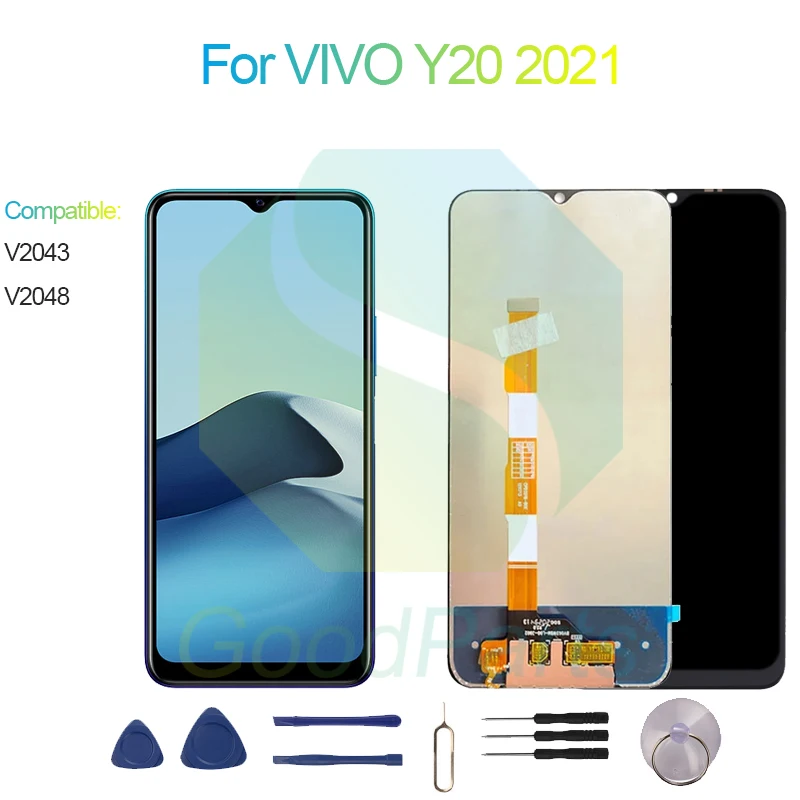 За VIVO Y20 2021 LCD дисплей на Екрана на дисплея 6,51 