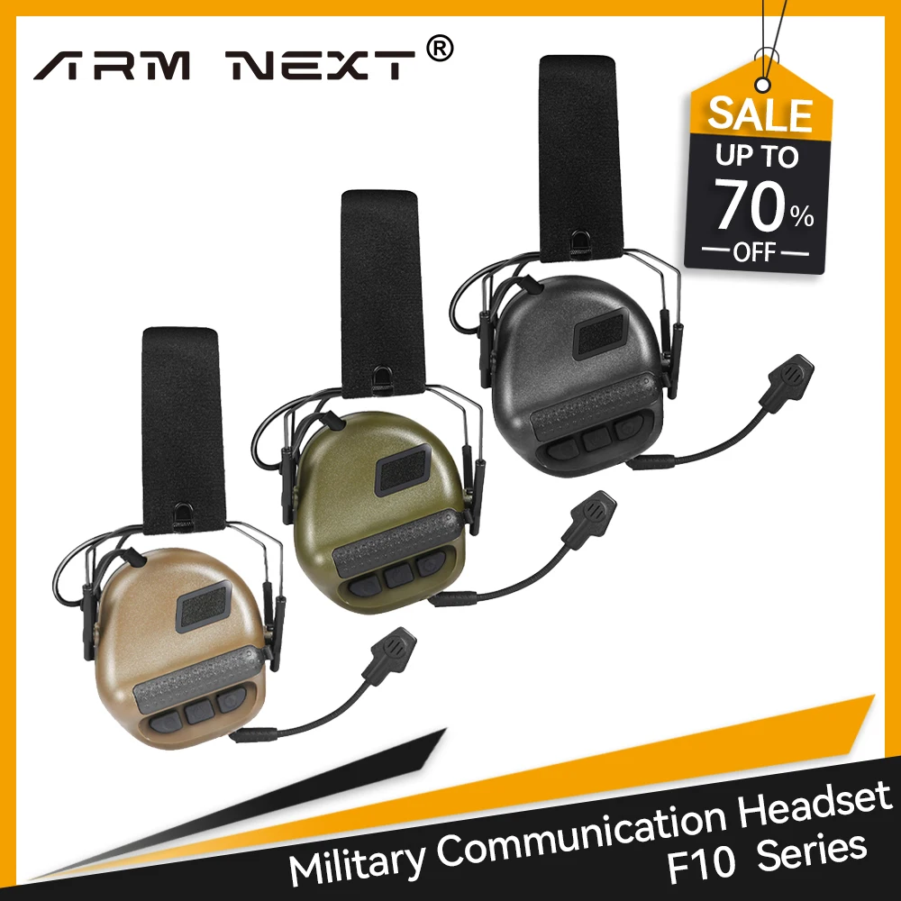 Военна тактическа слушалки, слушалки за стрелба с ARM NEXT F10, Обикновена слушалка за комуникация, Без функция за намаляване на шума