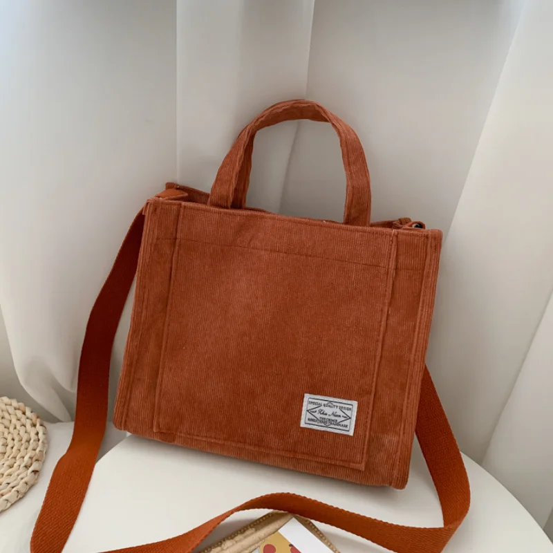 Вельветовая ежедневни дамски чанта-тоут, чанти през рамо в ретро стил, холщовые чанта през рамо за жени 2022, памучни торби с цип, луксозни дизайнерски изделия