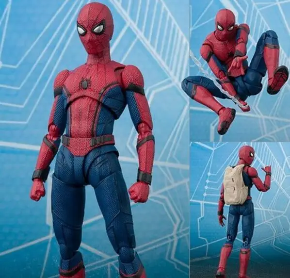 15 см Marvel Spiderman Връща у Дома BJD Спайдърмен Супер Герой Фигурка Модел Играчки за Момчета