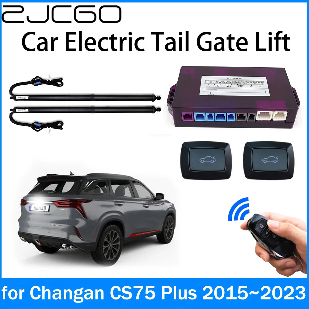 ZJCGO автомобилен захранващ блок на багажника с електрическо всасыванием задната врата на Интелектуална часова повдигане на задната врата за Changan CS75 Plus 2015 ~ 2023