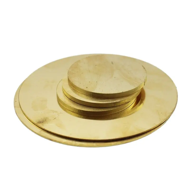 Месинг диск, кръг, празна плоча, плосък лист, кръгли с Диаметър от 2 мм до 200 мм