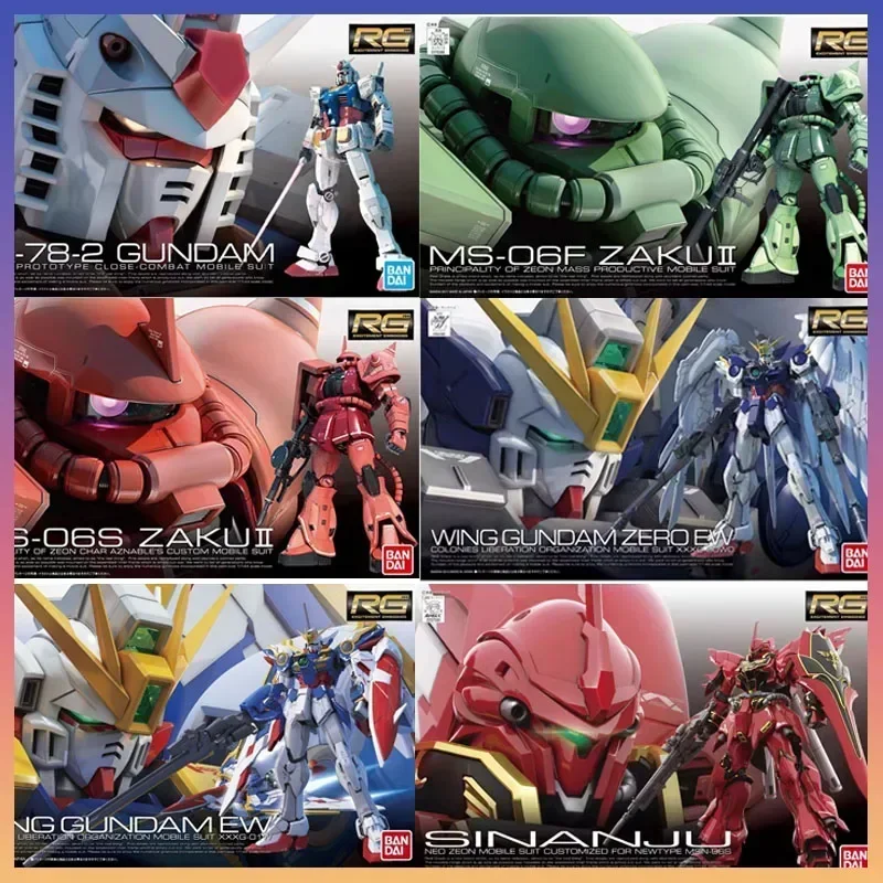 Оригинална Фигурка Бандаи Гандам RG 1/144 Build Strike Gundam Wing Аниме Фигурка Гандам В Сглобени Играчка Модел Празничен Подарък