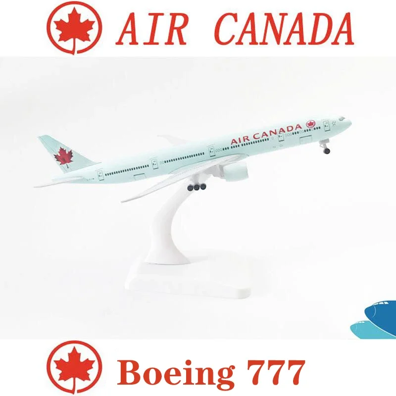 Леене под налягане 1:400 Air Canada Simulation B777 Модел Машина От Сплав Украса на Работния Плот Статична Украса за Събиране на Подаръци