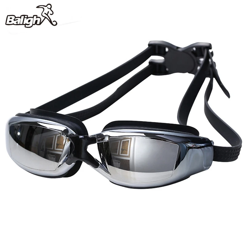 Нови плувни очила Balight, професионален водоустойчив очила за плуване с защита срещу замъгляване и виолетови HD