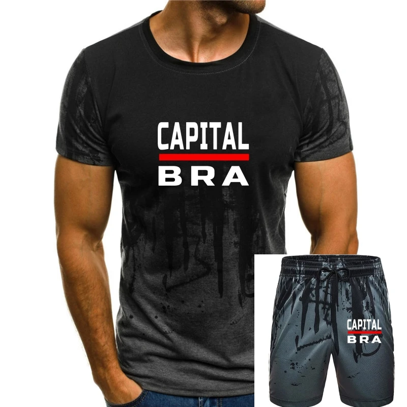 Мъжки t-shirt CAPITAL BRA BERLIN РАП Тениска Унисекс дамски тениска на тениски, топ
