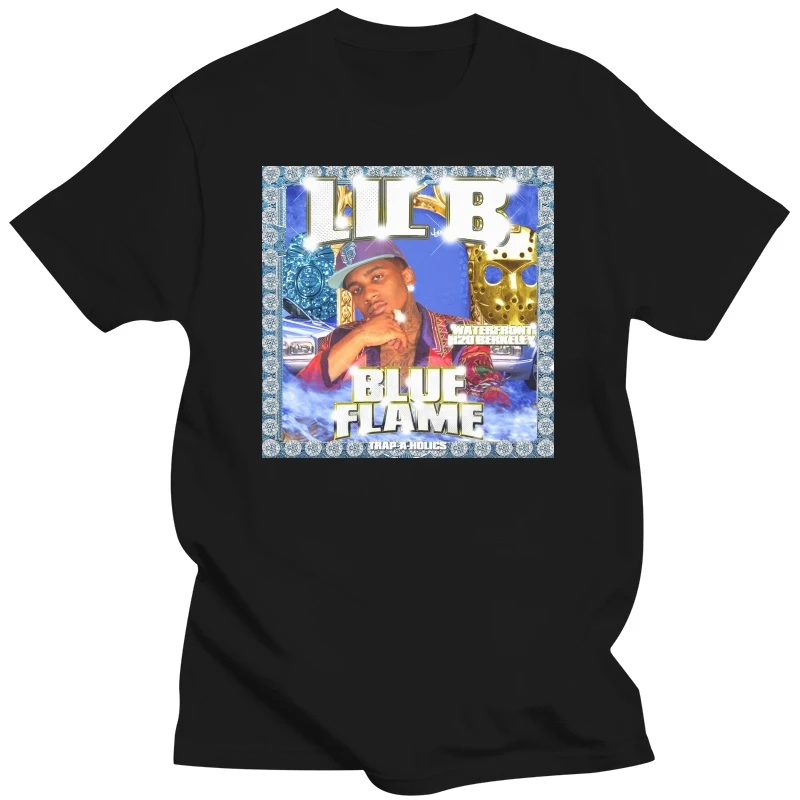 Lil B Blue Flame Mixtape 45 Тениска за Момчета И Жени Реколта Тенденция Тениска Унисекс за Мъже И Момичета