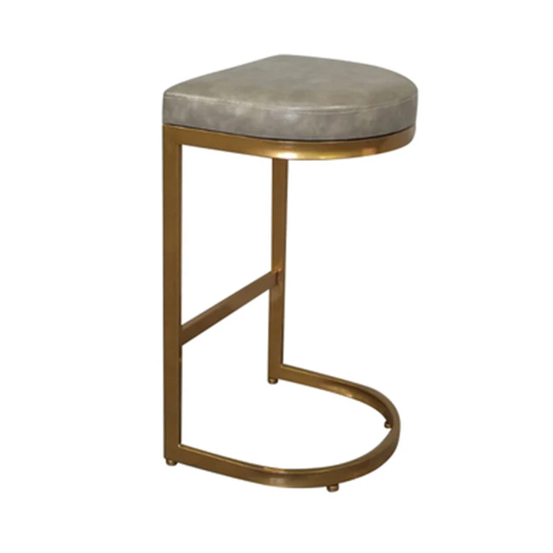 Стол за почивка в скандинавски стил, минималистичная луксозна кухня, бар стол, Метална минималистичная Висока Златен крак, Предмети от бита.