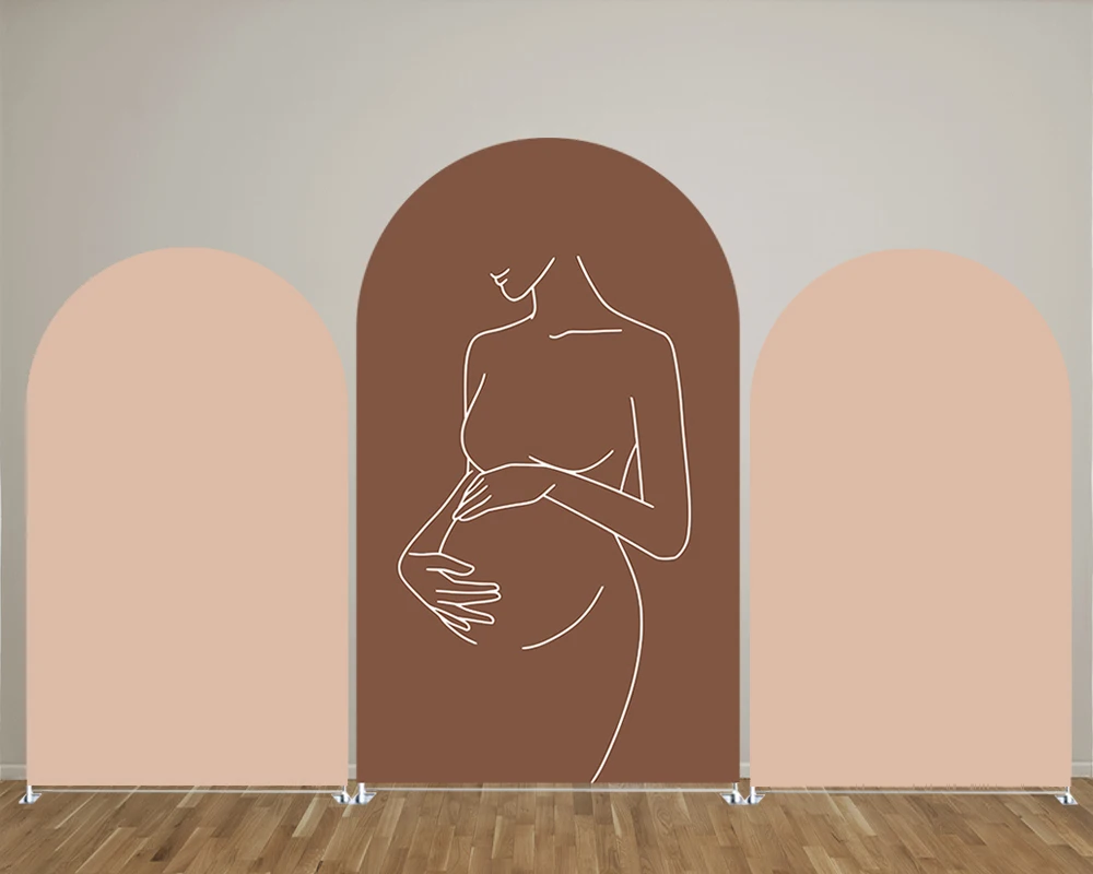 Текстилен фон за бременни, покриващи парти за бременни, украса за празник на новороденото, Арочная поставка за партита