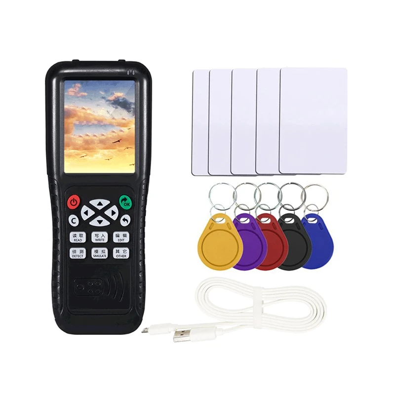 RFID-копирна машина с функция за пълно декодиране, ключ за смарт карти, устройство за запис на восъчни IC-идентификатор NFC (карта UID Key T5577)