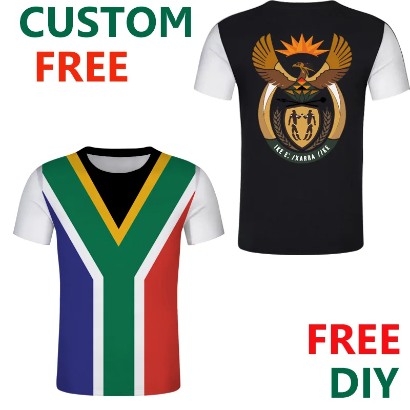 Южна Африка 3D Потребителски Мъжки Спортни Тениски С Принтом САМ Afrika Emblem Тениски Za Homme Риза Country Африка ZA Тениска Джърси