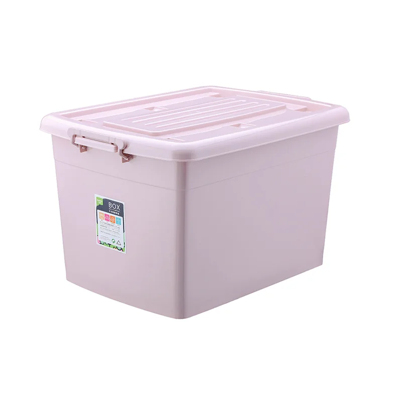 Горещи продавани подвижни пластмасови кутии за съхранение в хола пластмасов контейнер за съхранение с колела и капак