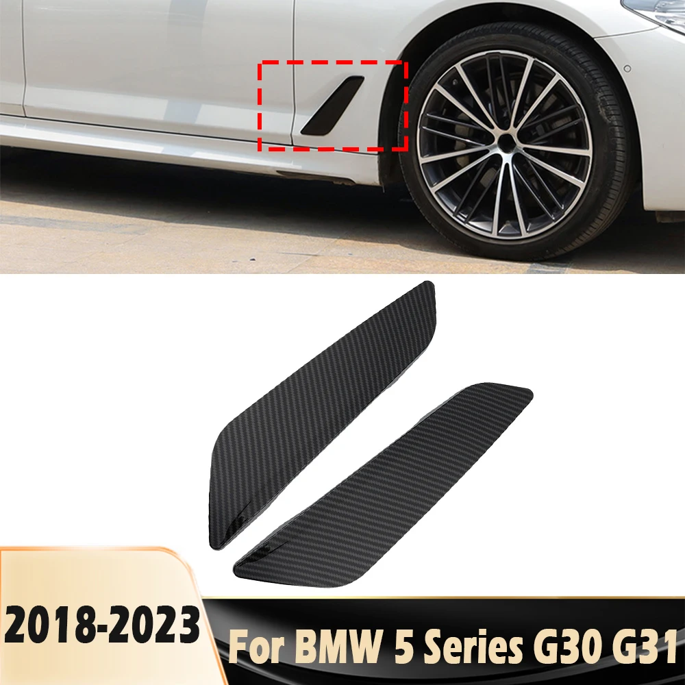 Чифт автомобилни ABS страничните вентилационни отвори стикер с въздушния поток, подходяща за BMW G30 G31 G38 2018-2023