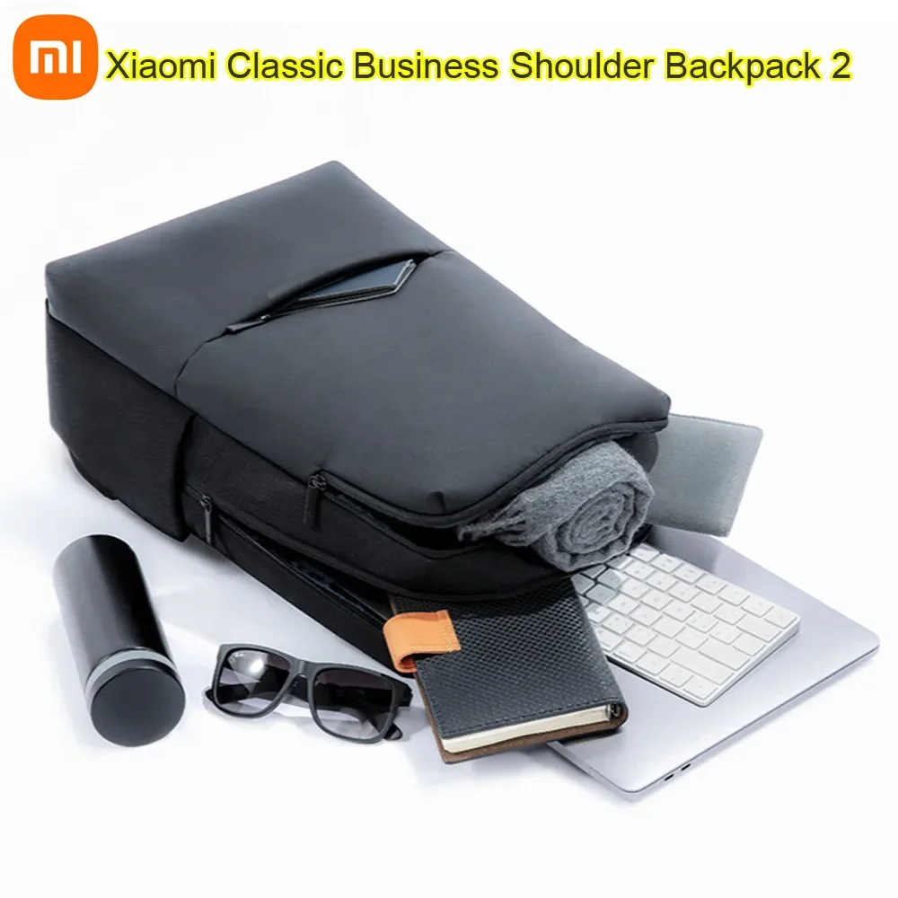 Оригинален Xiaomi Classic Business Shoulder Backpack 2 Непромокаеми Наплечных Чанти За Лаптоп Унисекс За Пътуване на открито 18Л За Smart Life