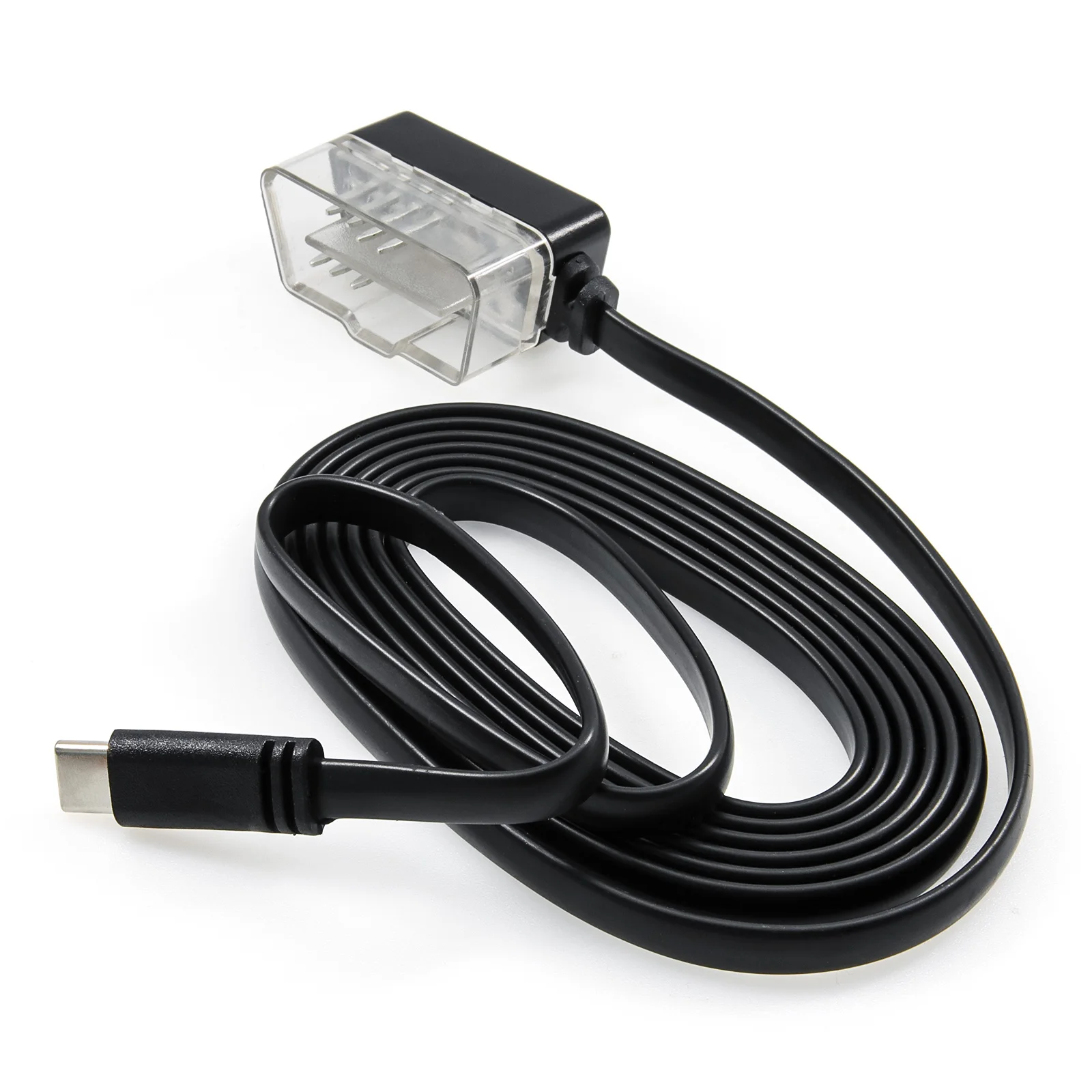 Авто централен дисплей, кабел OBD2 за HUD, кабел за свързване Type-C, адаптер OBD2 кабел за запис на шофиране, автомобилни аксесоари