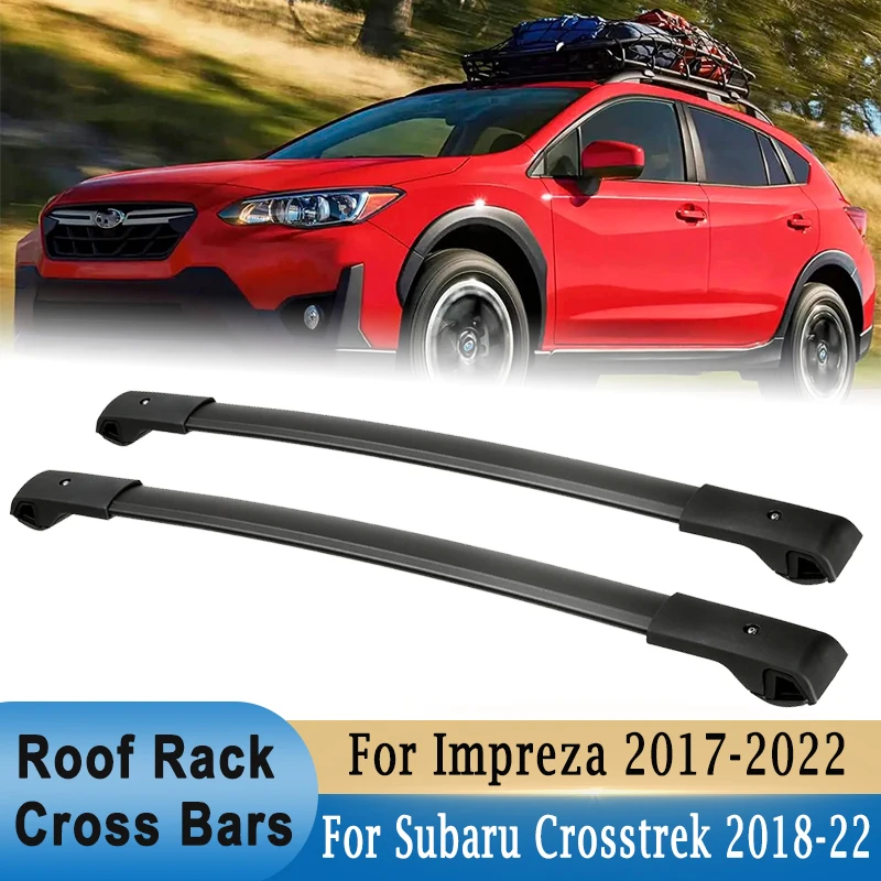 Поперечины багажник на покрива, за Subaru Crosstrek и Impreza 2018-2022, Алуминиева покрива на колата, на притежателя на стелажи за товарен багажник, разпънка