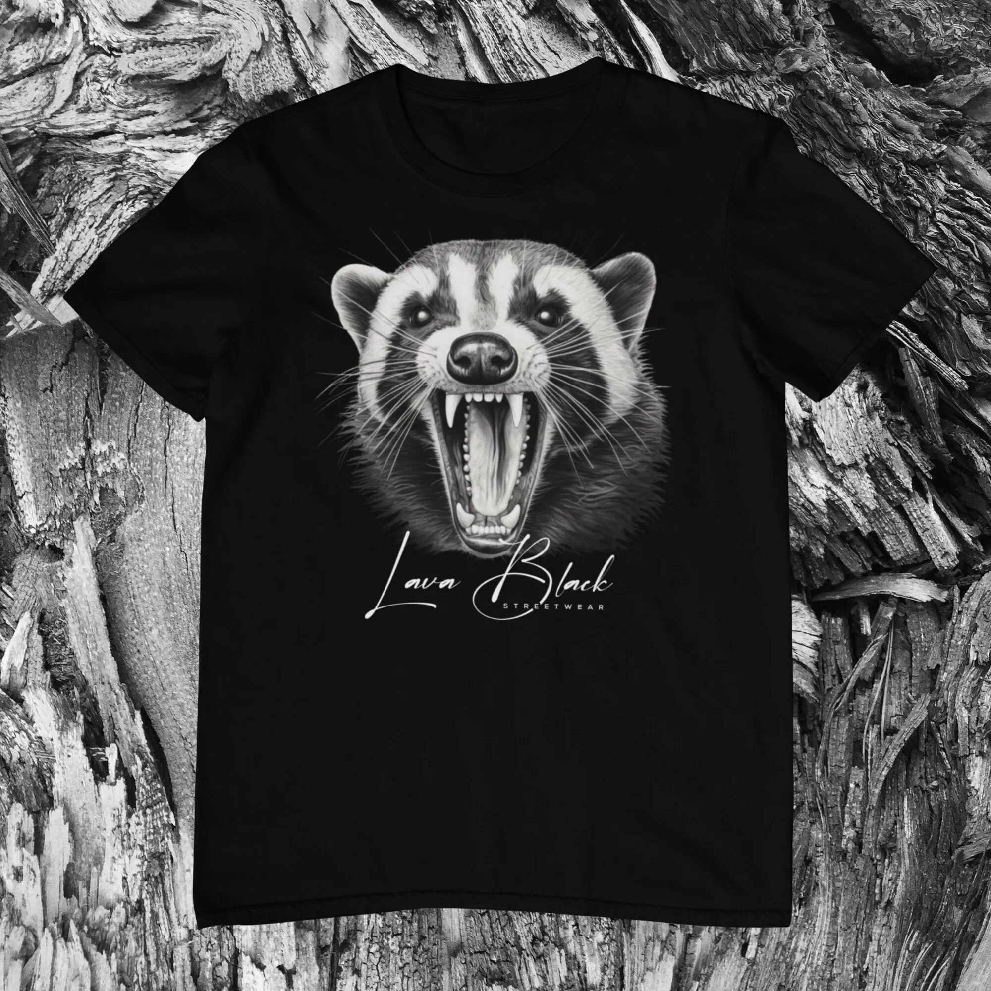Тениска с медоедом подарък фен на дивата природа с изображение на животно