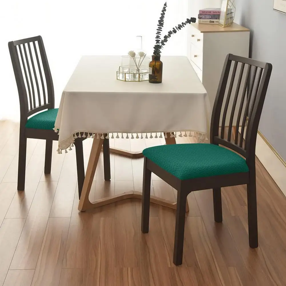 Разтеглив, калъфи за столове, водоустойчиви калъфи за масата за хранене столове, здрав сменяем Моющийся комплект калъфи за седалки, 4 бр. Комплект защитни калъфи за столове