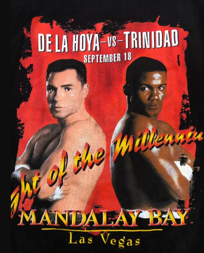 Oscar De La Hoya Vs Trinidad Vs Camacho, светът бокс Черна Мъжка Риза Всички размери S519 с дълъг ръкав