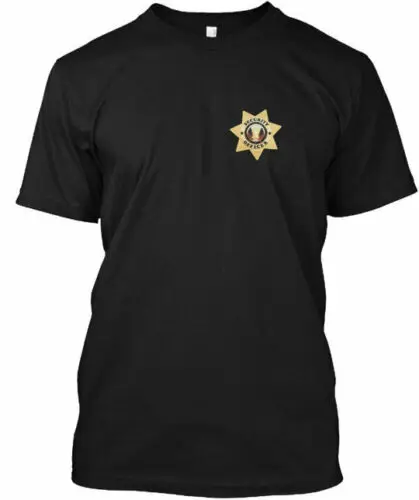 Иконата на служител на службите за сигурност, тениска с кръгло деколте от памук