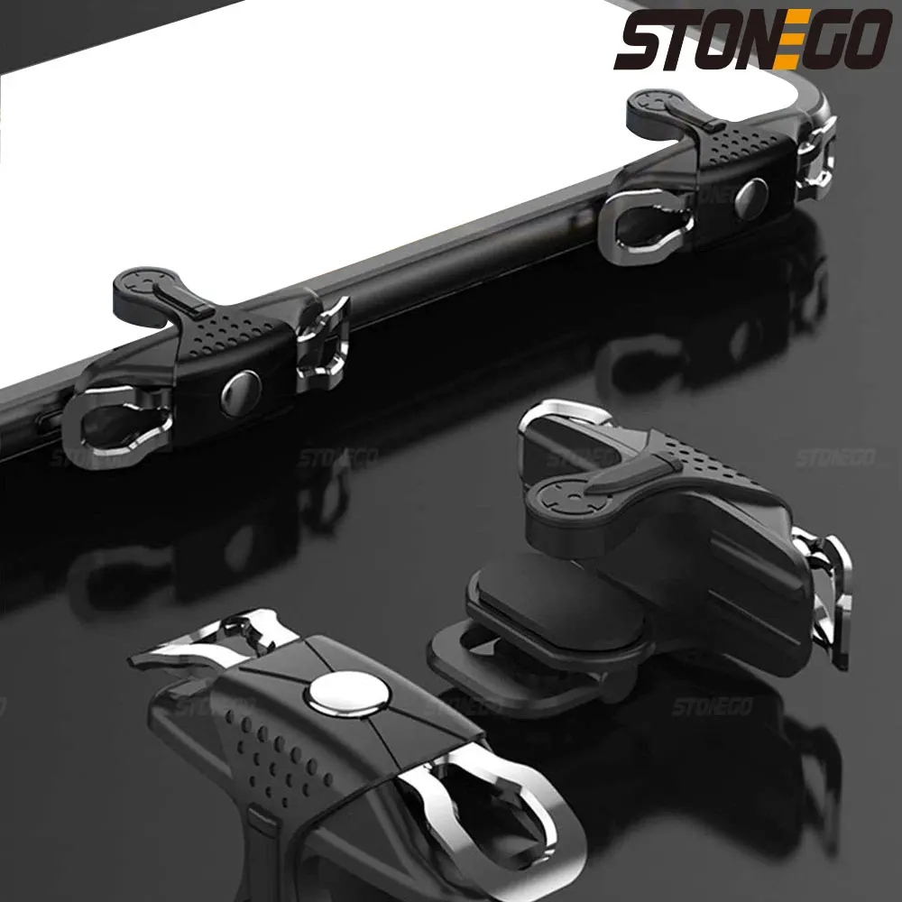 Мобилен гейминг контролер STONEGO 1 двойка [L1 + R1] Бутон за стартиране на зрението, съвместима с iPhone/ Android
