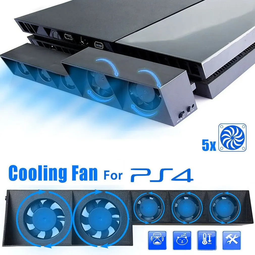Поставка за основния вентилатор за игрова конзола Sony PS4 Pro Slim Play Station, поставка за охлаждане на Playstation и PS 4, държач за аксесоари за охладител, игри