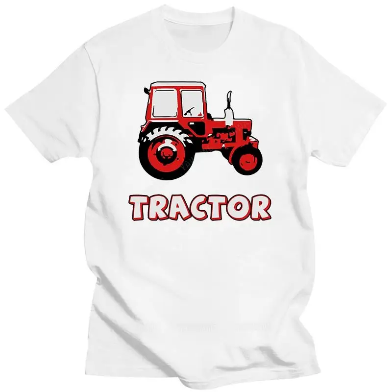 Мъжка тениска с трактор MTZ, Индивидуална памучен дрехи S-XXXL, Графичен Забавен Летен Стил, Нестандартен, мъжки фланелки, черни маркови потници