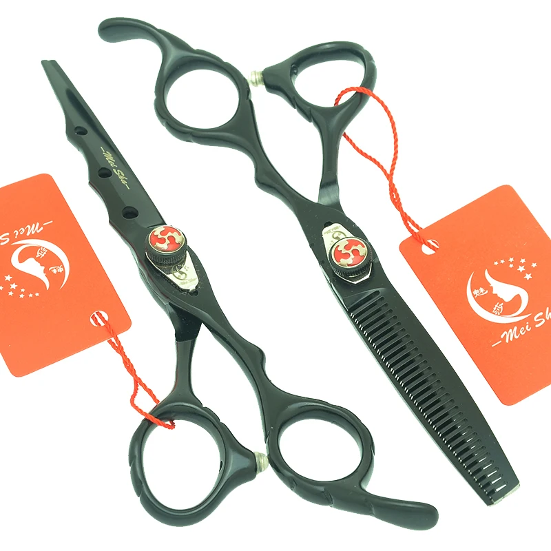 Meisha 6-инчов Набор от Професионални фризьорски ножици За подстригване, Филировочные Фризьорски Ножици, висок Клас на Кабинковия Инструмент за стайлинг на Коса A0025A