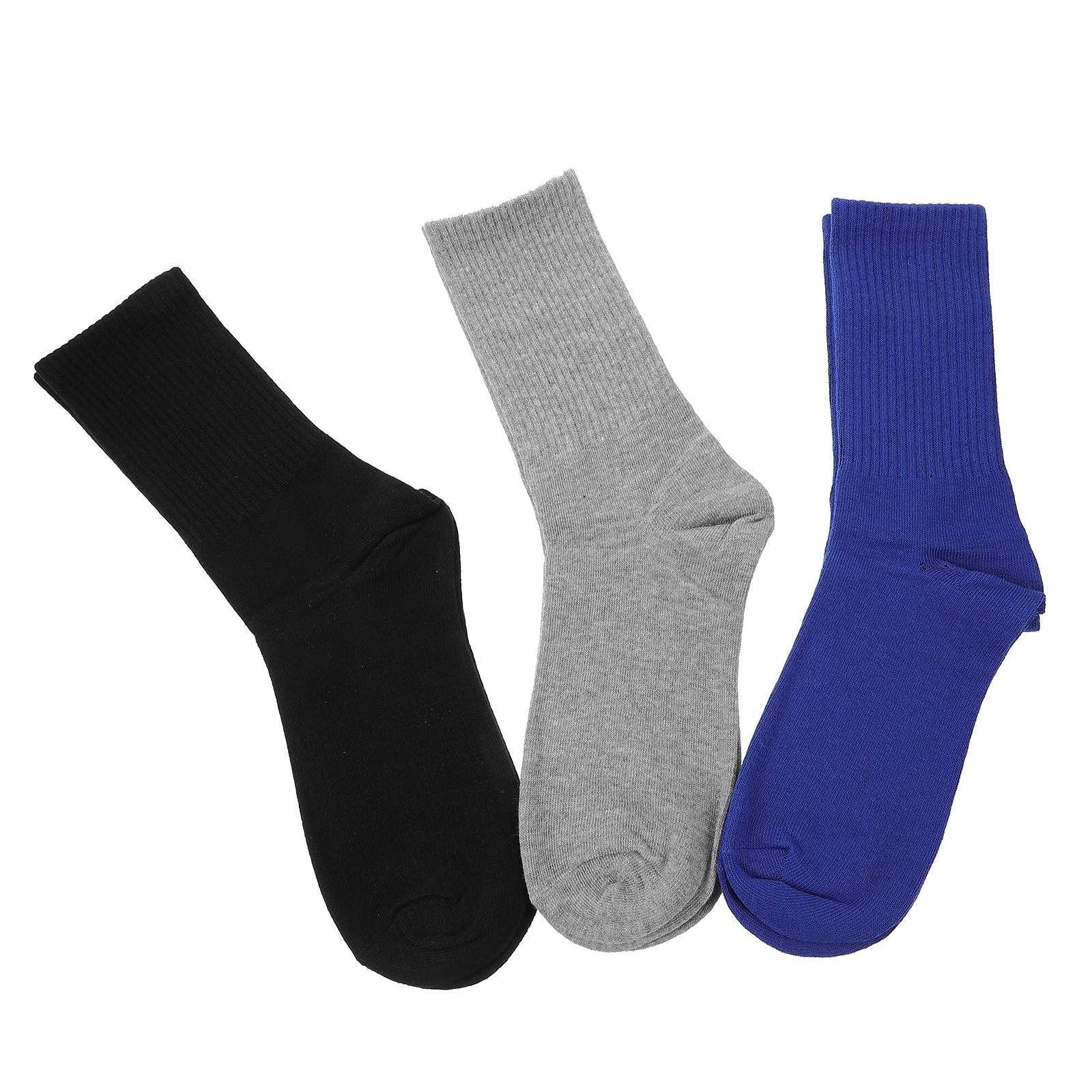 3 Чифта Дълги Чорапи Модни Чорапи Мъжки Удобни За бягане Всекидневни, Спортни Мъжки и Женски от памук