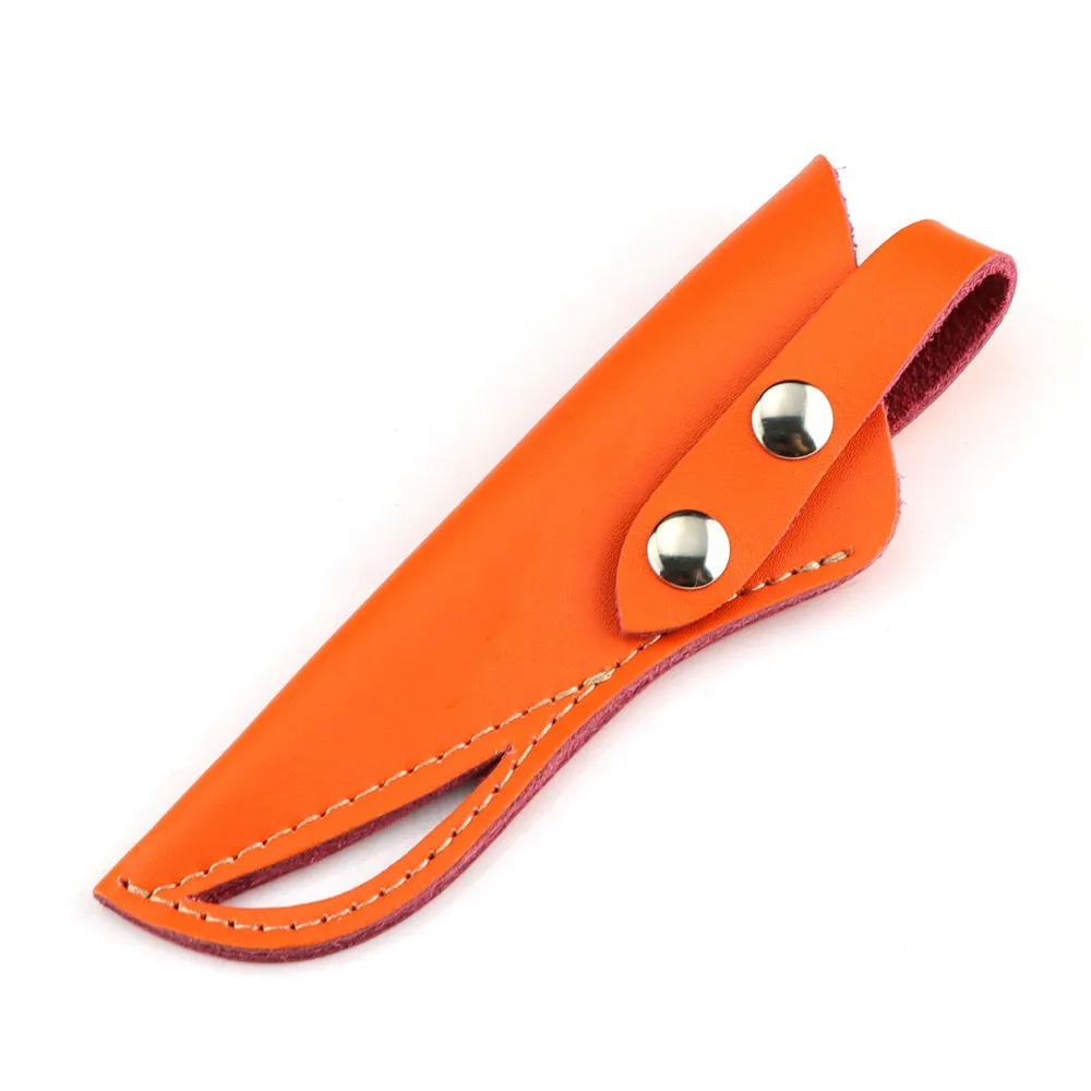 Професионални оранжеви сабя от изкуствена кожа за коса чанта за бутоните, калъфче за ножица, калъф за фризьорски ножици, торбичка за фризьорски ножици