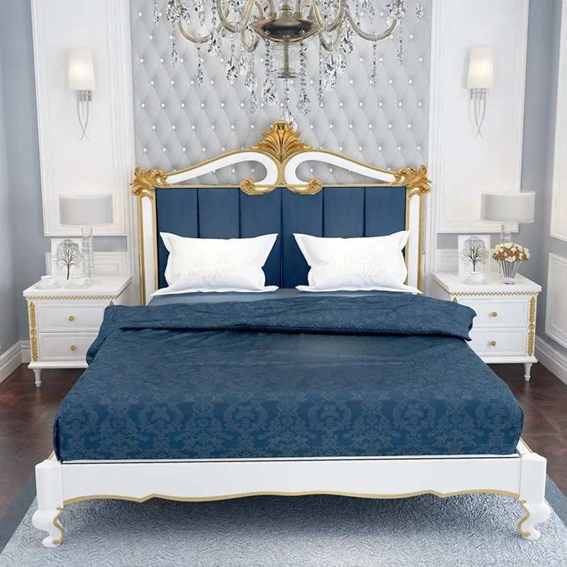 Луксозно бебешко легло Queen Kids, Модерна, луксозно двойно легло с двойна рамка, на Таблата от дърво Cama Lit Deux Place Мебели за спалня