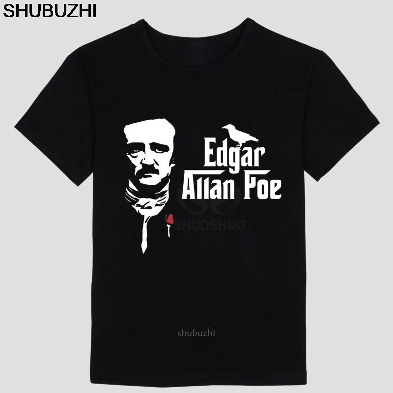 ежедневни популярната мъжка тениска The Raven Edgar Allan Poe, мъжки блузи, лидер на продажбите, модна тениска с кръгло деколте sbz8191