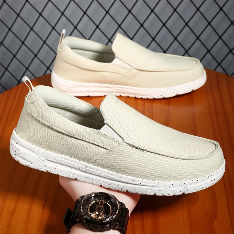 Нова мъжки парусиновая обувки на дишането платформа, Удобни дизайнерски лоферы, Лека ежедневни обувки Мързел Обувки, маратонки за мъже 2024